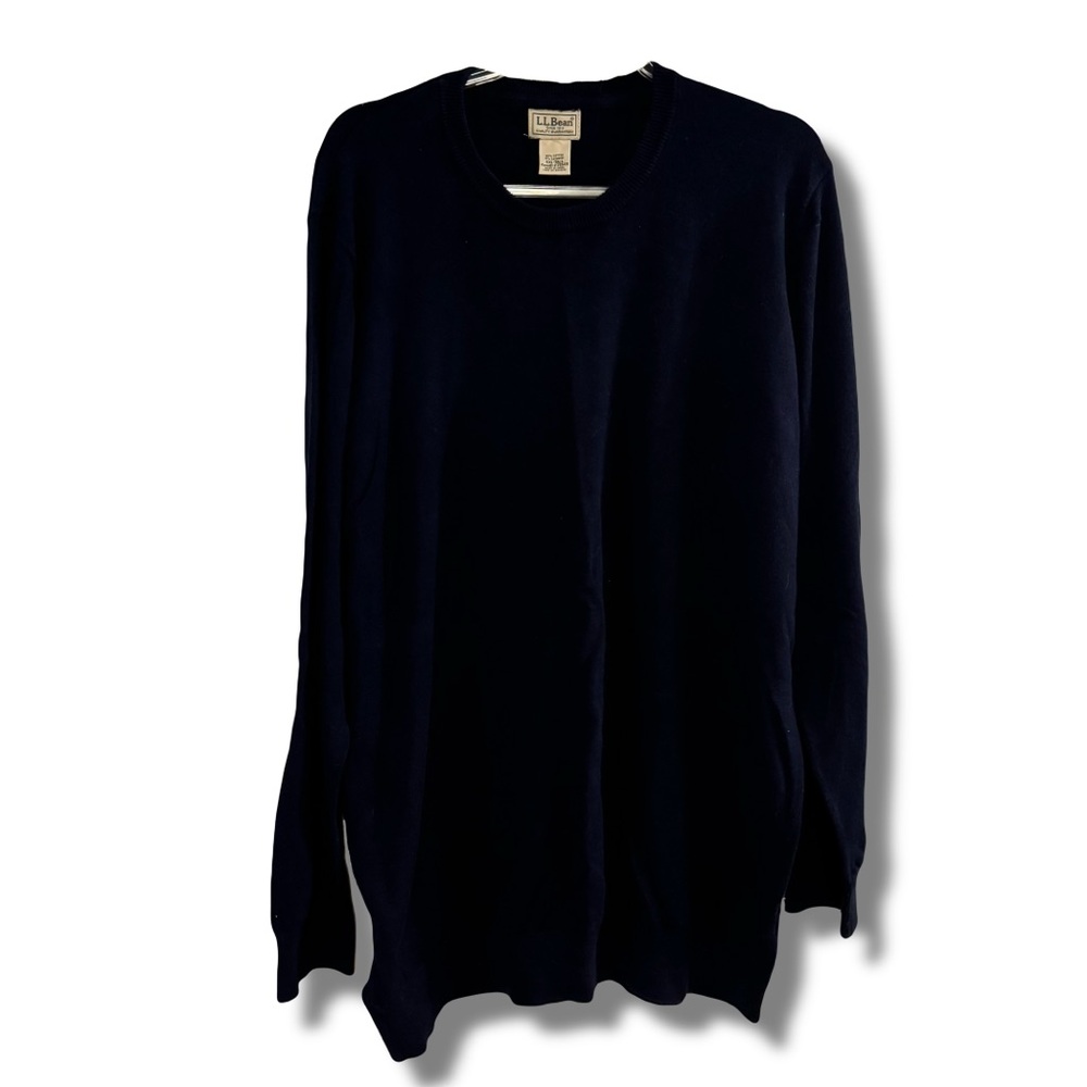 L.L. Bean Men's Navy Crewneck Sweater